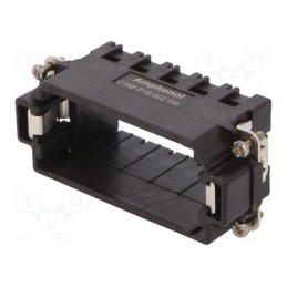 1 pcs x AMPHENOL - C146P16002G8 - Frame for modules, male, C146,heavy|mate M, size E16, Modules: 5