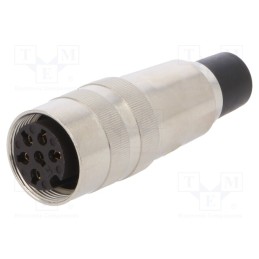 1 pcs x LUMBERG - KV 60-8 - Connector: M16, plug, female, soldering, for cable, PIN: 6, 5A, 250V