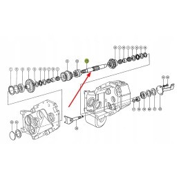 980325 2 gear shafts