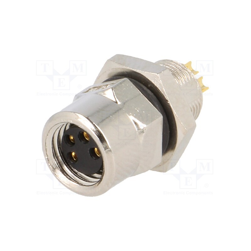 1 pcs x AMPHENOL LTW - 8-04PFFS-SH7001 - Connector: M8, female, PIN: 4, for panel mounting,rear side nut