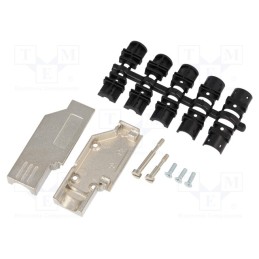 1 pcs x ENCITECH - DCMR15-FK-K - Enclosure: for D-Sub connectors, D-Sub 15pin,D-Sub HD 26pin