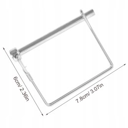 Hooks for heavy loads, trailer gate pin shaft lock