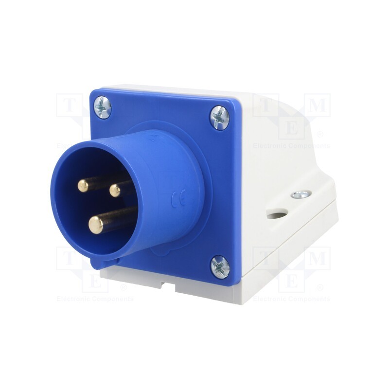 1 pcs x PCE - 513-6 - Connector: AC supply, socket, male, 16A, 230VAC, IEC 60309, IP44