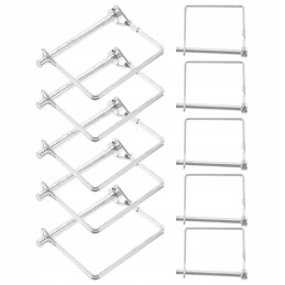 Heavy lawn trailer with hook shaft lock