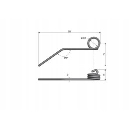 Flexible finger motowidel l 200 mm fi 5 5 mm claas