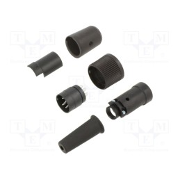 1 pcs x BINDER - 99 0617 00 06 - Connector: circular, 678, 150V, PIN: 6, plug, male, soldering, 5A