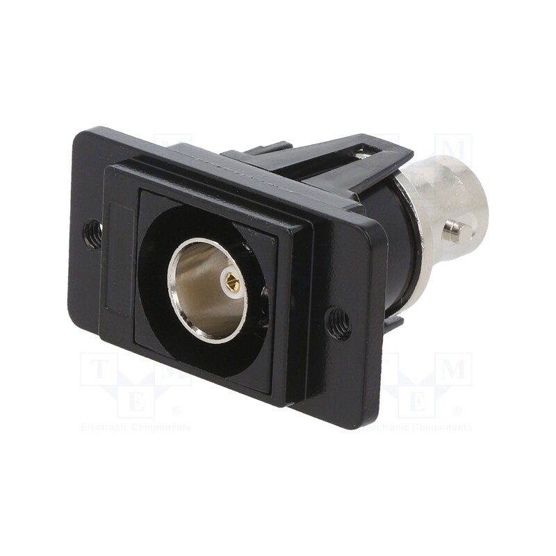 1 pcs x CLIFF - CP30738MB3 - Coupler, BNC socket,both sides, 75Ω, black, Mat: metal, DUALSLIM