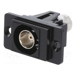 1 pcs x CLIFF - CP30738MB - Coupler, BNC socket,both sides, 75Ω, black, Mat: metal, DUALSLIM