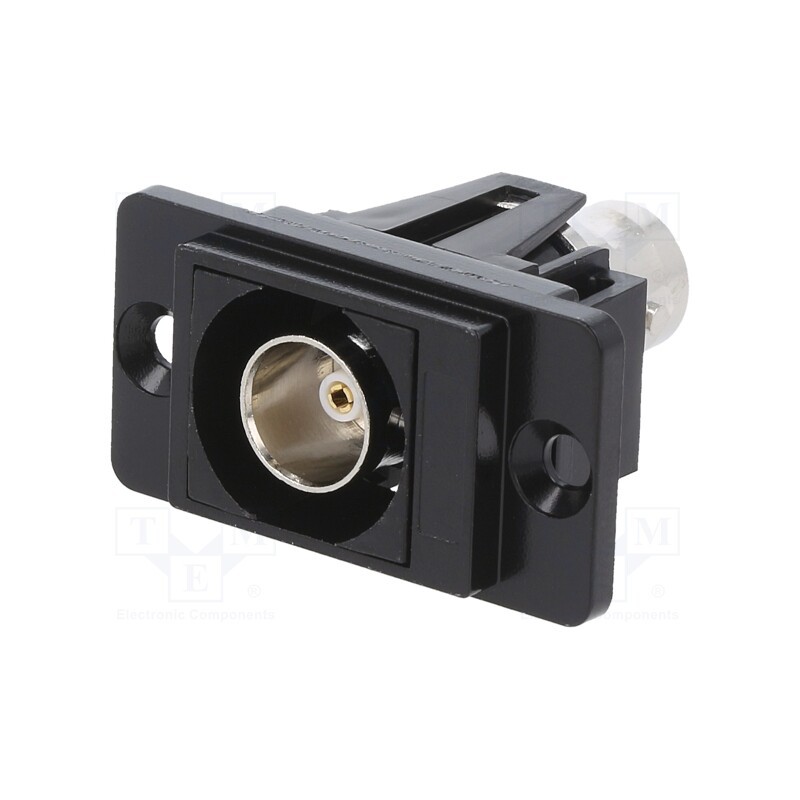 1 pcs x CLIFF - CP30738MB - Coupler, BNC socket,both sides, 75Ω, black, Mat: metal, DUALSLIM