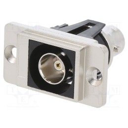 1 pcs x CLIFF - CP30738M - Coupler, BNC socket,both sides, 75Ω, silver, Mat: metal, DUALSLIM