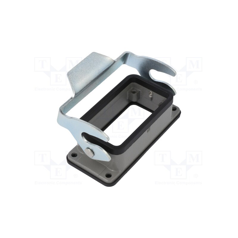 1 pcs x DEGSON ELECTRONICS - D10B-BK-1L - Enclosure: for HDC connectors, size D10B, with latch, straight