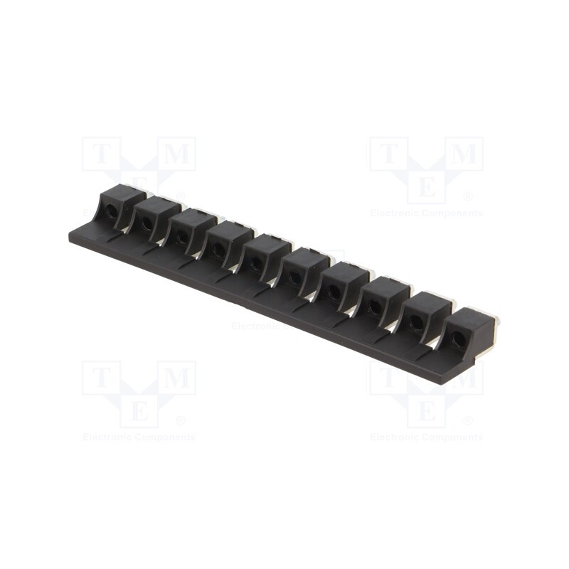 1 pcs x POKu00d3J - A42-5493 - Screw bridge, ways: 10, black, ZUG-10