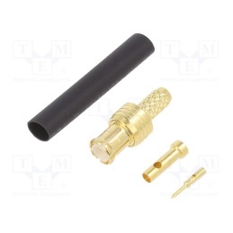 1 pcs x LINX TECHNOLOGIES - CONMCX007-R178 - Plug, MCX, male, straight, 50Ω, RG178(A,B), soldering,crimped, PTFE