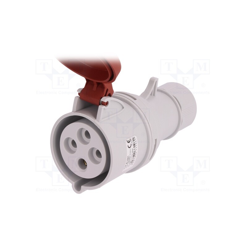 1 pcs x PAWBOL - B.1041 - Connector: AC supply 3-phase, plug, female, 32A, 400VAC, IEC 60309