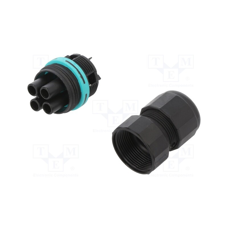 1 pcs x TECHNO - THB.387.B2A - Connector: AC supply, screw terminal, female, TH387, 7÷12mm, 450V
