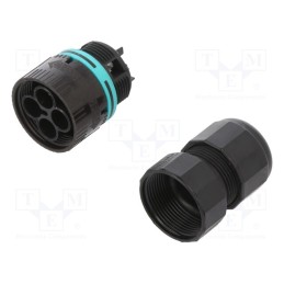 1 pcs x TECHNO - THB.387.A2A - Connector: AC supply, screw terminal, male, TH387, 7÷12mm, 450V