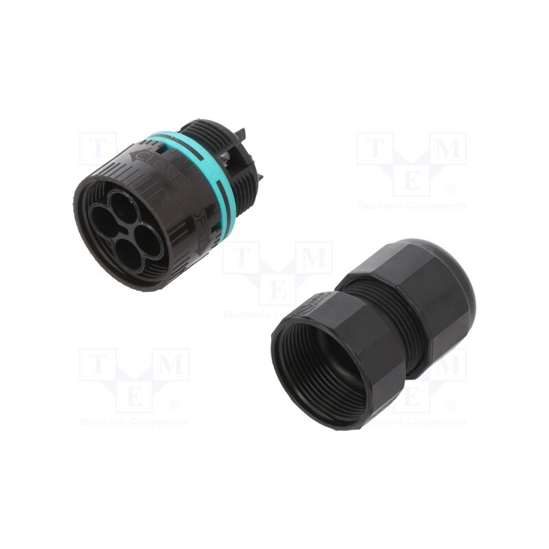 1 pcs x TECHNO - THB.387.A2A - Connector: AC supply, screw terminal, male, TH387, 7÷12mm, 450V