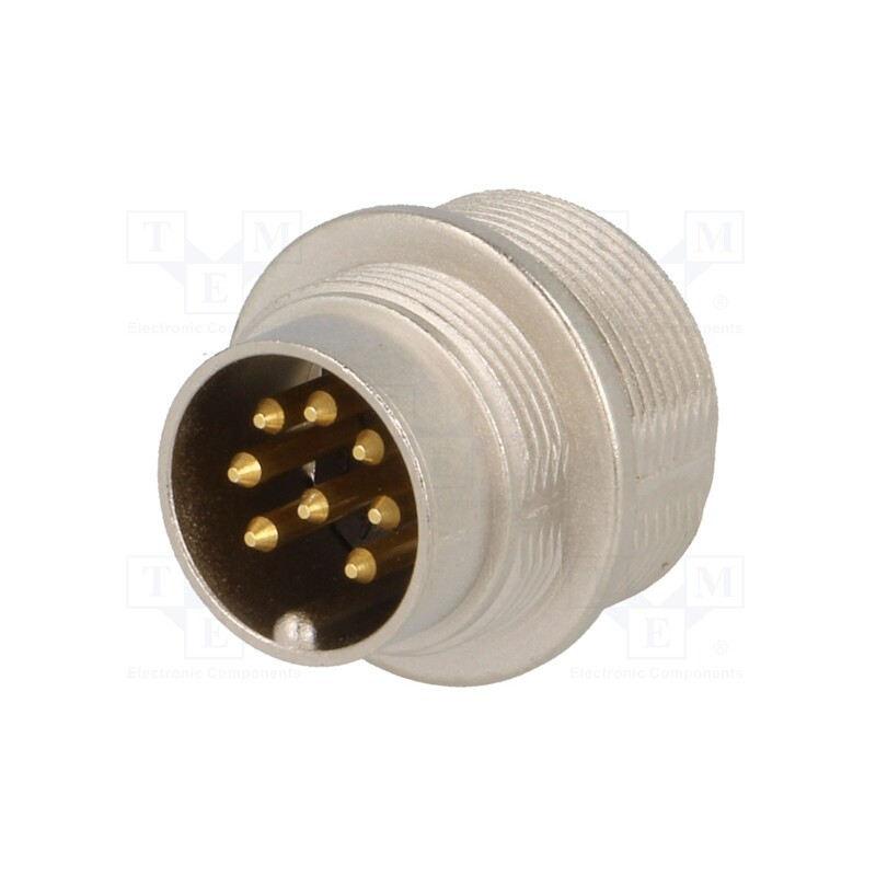 1 pcs x LUMBERG - 0314 08-1 - Connector: M16, socket, male, soldering, PIN: 8, 5A, 60V, IP68
