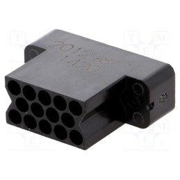 1 pcs x TE Connectivity - 201298-1 - Connector: rectangular, AMP M Series, plug, female, w/o contacts