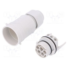 1 pcs x AAG STUCCHI - 3701/M-5P - Connector: AC supply, screw terminal, male, 9÷12mm, 1÷2.5mm2, 16A