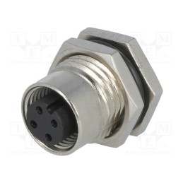 1 pcs x AMPHENOL LTW - M12A-04PFFP-SF8001 - Socket, M12, PIN: 4, female, A code-DeviceNet / CANopen, THT, IP68