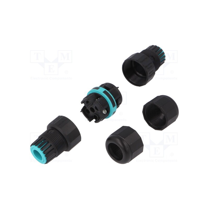 1 pcs x TECHNO - THB.391.A4A - Connector: AC supply, screw terminal, TH391, 7÷12mm, 0.5÷4mm2