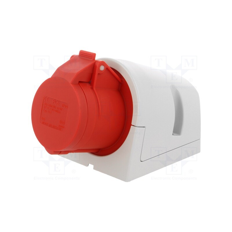 1 pcs x PCE - 114-6 - Connector: AC supply 3-phase, socket, female, 16A, 400VAC, IP44