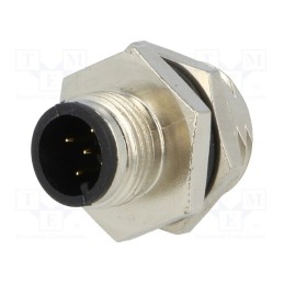1 pcs x AMPHENOL LTW - M12A-05PMMS-SH8001 - Socket, M12, PIN: 5, male, A code-DeviceNet / CANopen, soldering