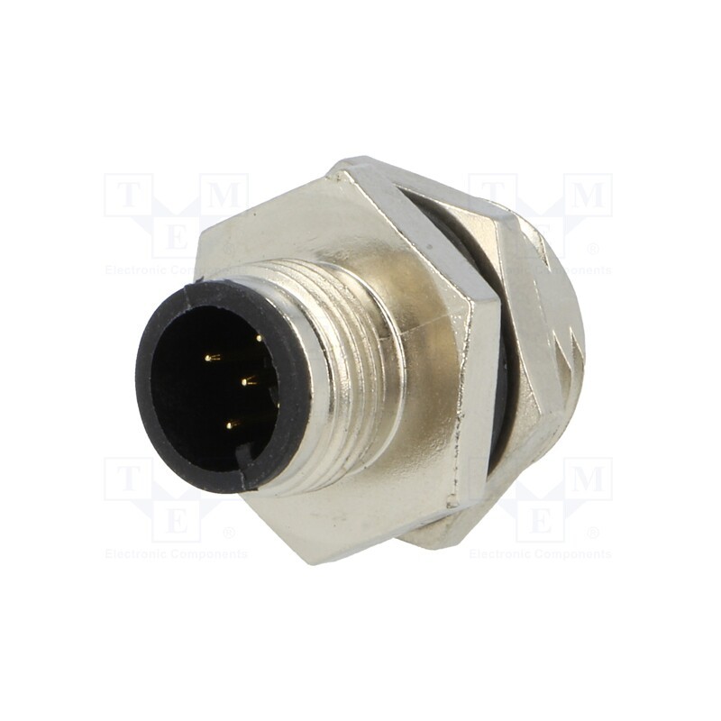1 pcs x AMPHENOL LTW - M12A-05PMMS-SH8001 - Socket, M12, PIN: 5, male, A code-DeviceNet / CANopen, soldering