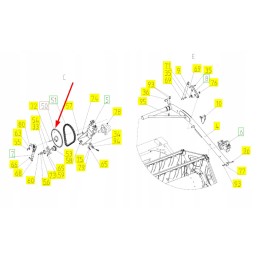 100335630 header drive gear wheel 50 teeth