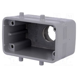 1 pcs x ILME - CHV 10 - Enclosure: for HDC connectors, C-TYPE, size 57.27, Gland holes: 1