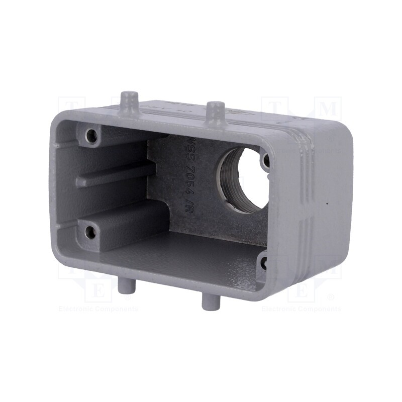 1 pcs x ILME - CHV 10 - Enclosure: for HDC connectors, C-TYPE, size 57.27, Gland holes: 1