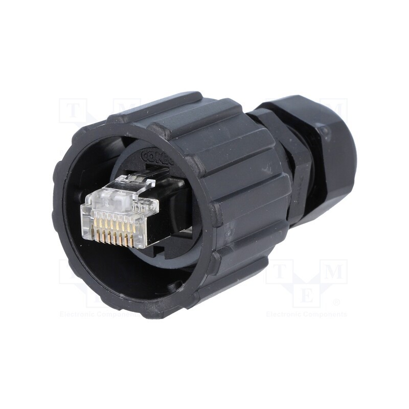 1 pcs x CONEC - 17-10001 - Plug, RJ45, PIN: 8, Cat: 5e, shielded, Layout: 8p8c, 4.83÷6.73mm, IP67