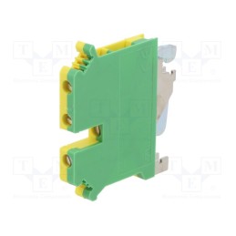 1 pcs x PHOENIX CONTACT - 1923076 - Splice terminal: rail, 0.2÷4mm2, terminals: 3, yellow-green, 500V