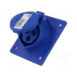 1 pcs x PCE - 413-6F8 - Connector: AC supply, socket, female, 16A, 230VAC, IEC 60309, IP44