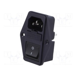 1 pcs x SCHURTER - 4304.6092 - Connector: AC supply, socket, male, 10A, 250VAC, IEC 60320, 6765