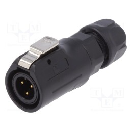 1 pcs x LUTRONIC - 2191 - Connector: circular, plug, size 12, 02, male, PIN: 3, with latch
