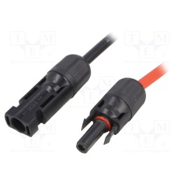 1 pcs x - SOLCON4-MF-1M - Connector: solar, male + female, straight, 4mm2, with lead, plug