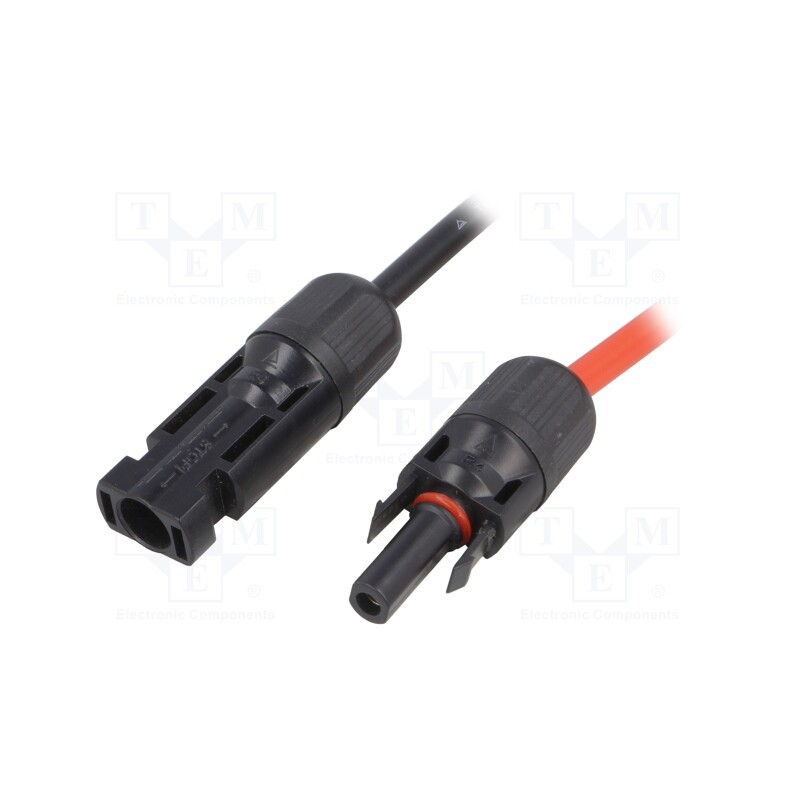 1 pcs x - SOLCON4-MF-1M - Connector: solar, male + female, straight, 4mm2, with lead, plug