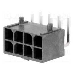 1 pcs x MOLEX - 1720640008 - Socket, wire-board, male, Mega-Fit, 5.7mm, PIN: 8, UL94V-0, 23A, THT