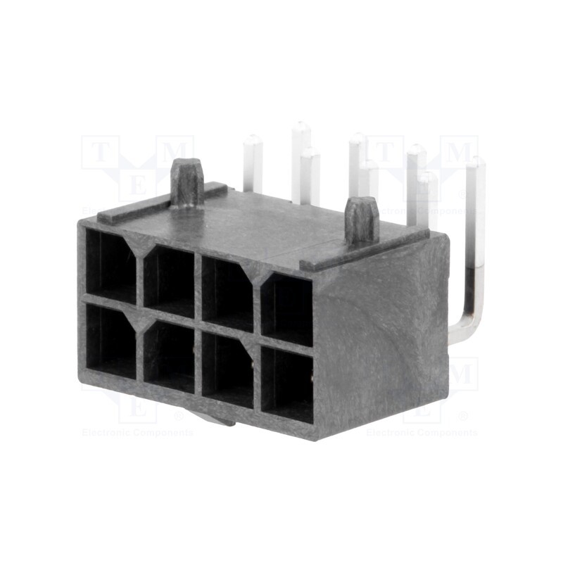 1 pcs x MOLEX - 1720640008 - Socket, wire-board, male, Mega-Fit, 5.7mm, PIN: 8, UL94V-0, 23A, THT