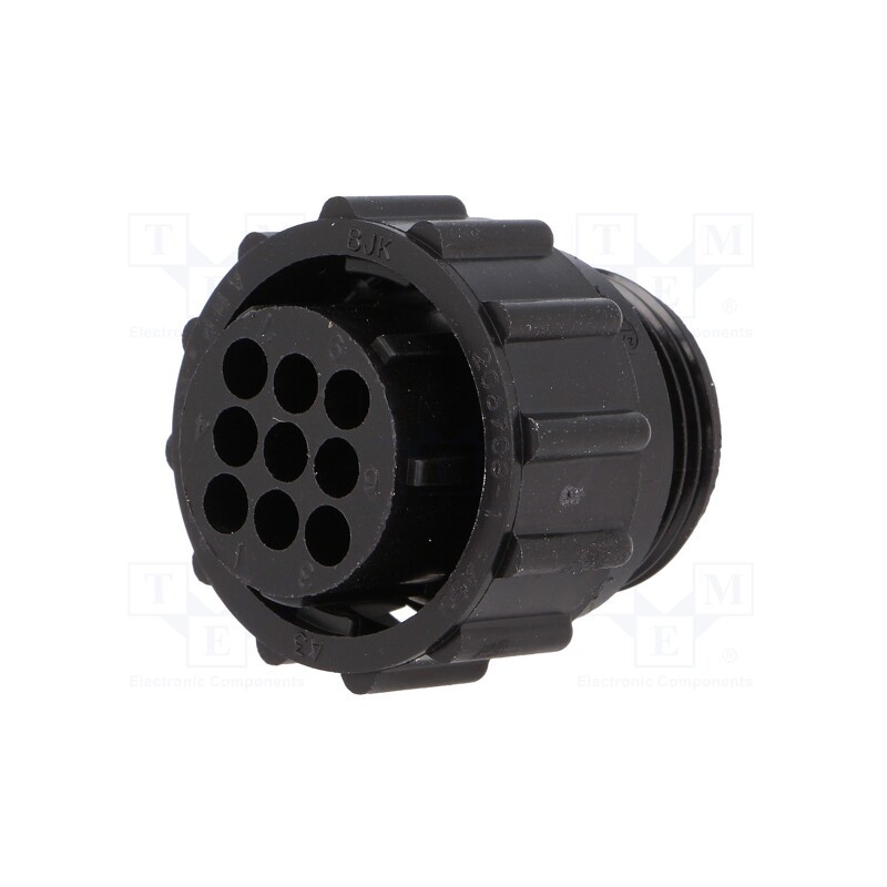 1 pcs x TE Connectivity - 206708-1 - Plug, female, PIN: 9, w/o contacts, CPC Series 1, for cable