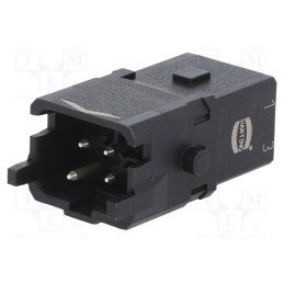 1 pcs x HARTING - 9100032606 - Connector: HDC, contact insert, male, Han® 1A, PIN: 4, 3P+PE