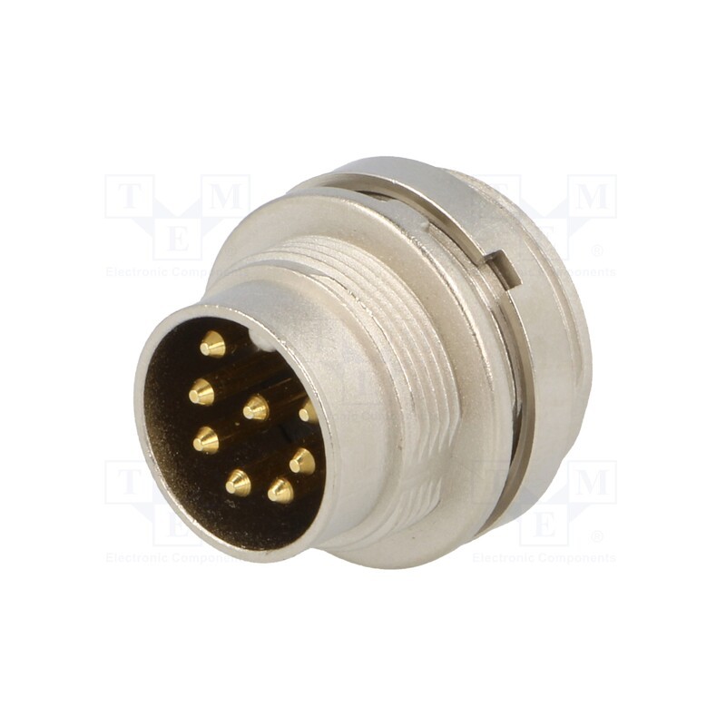 1 pcs x LUMBERG - SFV 80 - Connector: M16, socket, male, soldering, PIN: 8, 5A, 60V, IP40