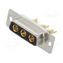 1 pcs x MH CONNECTORS - MHCDS3W3S2 - Special D-Sub, PIN: 3, plug, female, for cable, soldering, MHCD