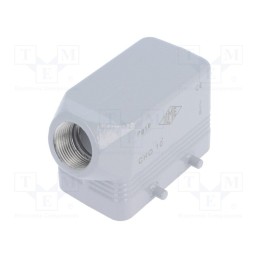 1 pcs x ILME - CHO 10 - Enclosure: for HDC connectors, C-TYPE, size 57.27, Gland holes: 1