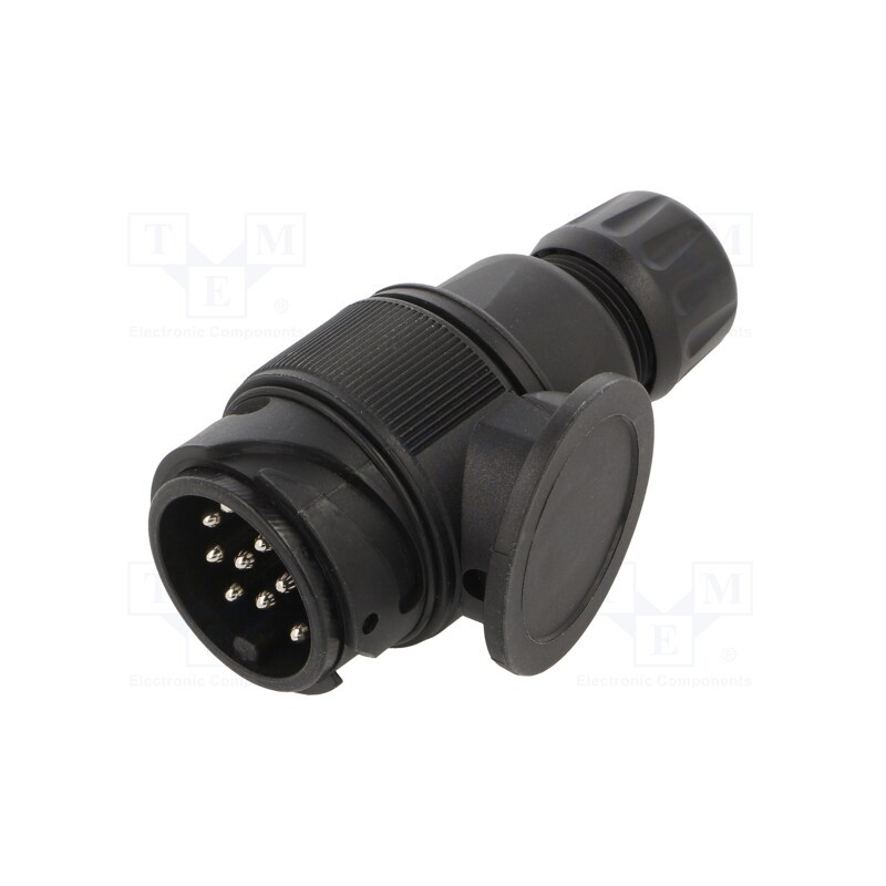 1 pcs x TESAT - W12-T13-61 - Connector: automotive, plug, for cable, PIN: 13, Type: short, 12VDC