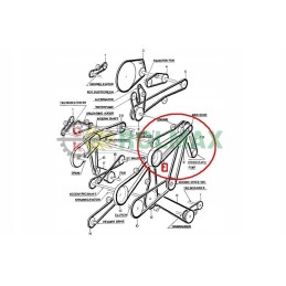 Thriller belt 3hb new holland tc cx case 89817374
