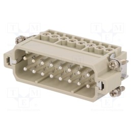 1 pcs x DEGSON ELECTRONICS - DA-016-M - Connector: HDC, contact insert, male, DA, PIN: 16, 16+PE, size D16A