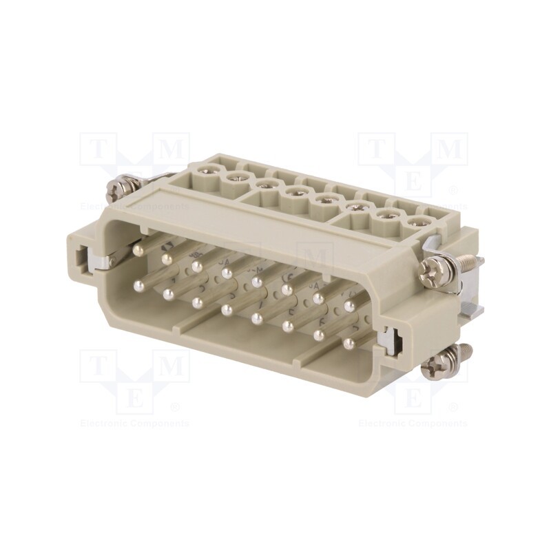 1 pcs x DEGSON ELECTRONICS - DA-016-M - Connector: HDC, contact insert, male, DA, PIN: 16, 16+PE, size D16A